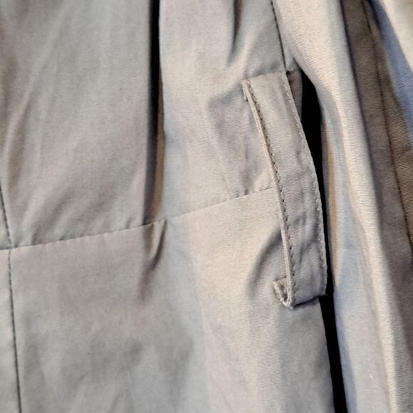 H&M Knee Length Button Up Shirt Dress V-Neckline Balloon Sleeves Preowned Size 2 - Picture 12 of 14